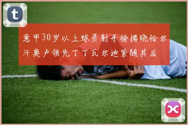 意甲30岁以上球员射手榜揭晓恰尔汗奥卢领先丁丁瓦尔迪紧随其后